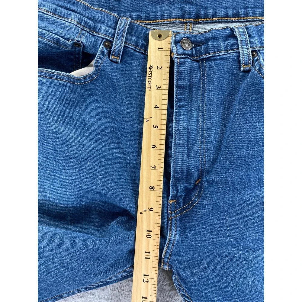 Levi's 505 Jeans Mens 38x32 Straight Regular Blue Dark Wash Measures 34x30 Ranch